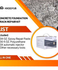 Packaging of Automatic Injector Concrete Foundation Crack Repair Kit For Foundations And Walls, High Performance Waterproof Sealant