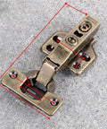 Soft Close Cabinet Hinges 2 Pack With Hydraulic Dampers For Cabinets Cupboards And Wardrobes Stainless Steel measurements shown