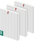 C545 Replacement Filter S For Air Purifier Fits 1712-0096-00 And 2522-0058-00 3 Pack showing three HEPA carbon filters