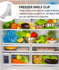 Sturdy Silver Aluminum Freezer Shelf Clips 10 Pcs Easy to Install Refrigerator Brackets securing organized fridge shelves