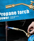 Solid Brass Pencil Flame Gas Welding Torch Head Nozzle, Beefed Up Full Metal Version For Precise Soldering And Heatwork