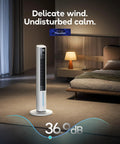 Windowless Portable Evaporative Cooler With 1 Gal Tank And 4 Ice Packs 12 Hour Timer 60 Degree Oscillation in bedroom