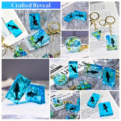 Complete Kit Of Dope Silicone Molds For Keychains And Pendants Including Triangle Round Square Ripple Shapes Plus Metal Charms For Top Tier Epoxy Jewelry Crafting