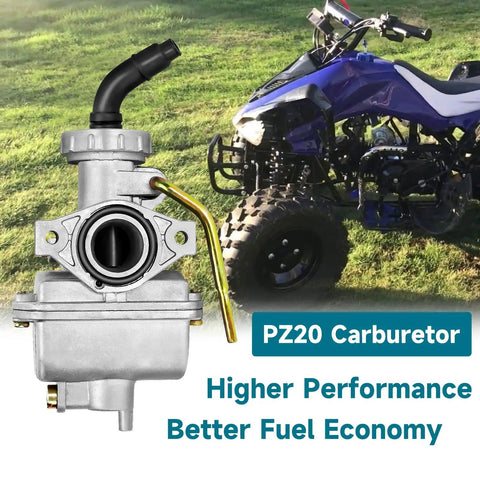 Carburetor Kit For Taotao And Coolster 50cc To 125cc Chinese ATVs Go Karts And Dirt Bikes with a PZ20 carburetor shown with ATV