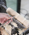 Dope M2 High Speed Steel Woodturning Gouge Built Tough With Deep Cryo Processing For Insane Edge Grip and Slick Smooth Cuts on any bench project carving a wooden piece on a lathe.