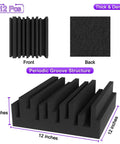 Thick High Density Sound Absorbing Foam Panels, 12x12x3 inches, used for soundproofing in home recording setups, Silence The Studio Echo Dead In Its Tracks With These Thick High Density Sound Absorbing Foam Panels 12 Pack For Killer Home Recording Space Setup And Quick Install.