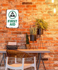 Funny Safety Sign 8x12 Inch Aluminum Wall Decor for Hospital Clinic Office School Warehouse Factory Lab and Garage