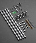 5 Foot Top Mount Sliding Barn Door Hardware Kit In Stainless Steel Heavy Duty Track System For Double Doors Smooth Quiet Rollers
