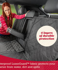 Waterproof Dog Car Seat Cover With Non Slip Back Seat Protector For Cars Trucks And SUVs Universal Fit Scratchproof Machine Washable with 4 layers of protection