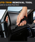 Your Go To Auto Trim Removal Tools Kit For Car Interiors And Dash Panels No Scratch Plastic Pry Tools used on car panel.