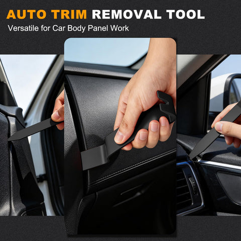 Your Go To Auto Trim Removal Tools Kit For Car Interiors And Dash Panels No Scratch Plastic Pry Tools used on car panel.