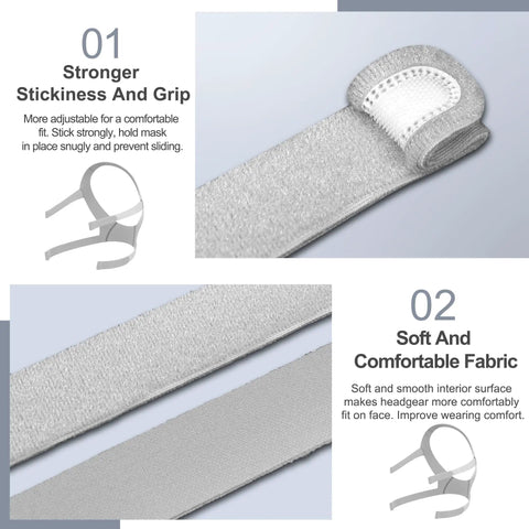 Two Pack Replacement For F30 S M With Stronger Elasticity Includes 2 And 4 Clips Lightweight Snug Fit Features Fabric Details