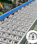 Roller ball transfer bearings, 60 pcs, 5/8-inch, carbon steel for conveyor rollers