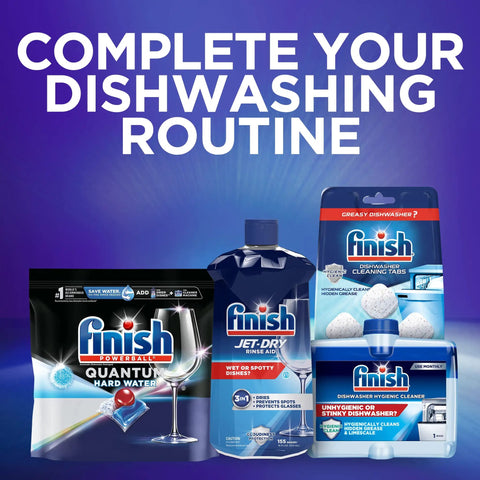 Finish Quantum Hard Water Dishwasher Detergent Tablets 82 Count with Jet-Dry Rinse Aid and Cleaning Tabs