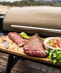 Wood Pellet Grill And Smoker That Delivers Wood Fired Flavor With Big 884 Square Inches Cook Area And Bronze Finish grilling steak