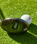 Gold Tour Precision Hybrid Golf Club For Men Right Hand Five on grass, showing club face and golf ball