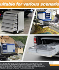 Beefy Heavy Duty Locking Drawer Slides With Full Extension Ball Bearing Side Mount Rails 430 Lb Load Capacity for RV use