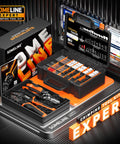 All In One Crimping Tool And Connector Kit With 1720 Pieces, 37 Types JST XH SM SYP Connectors, shown with organized case