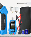 Go-To Circuit Breaker Finder Tool With Accessories including GFCI Tester, adapters, case, and batteries