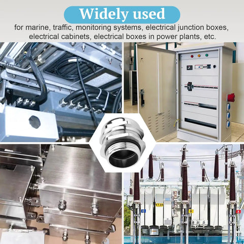 Heavy Duty Tough As Nails 1 Inch NPT Nickel Plated Copper Waterproof Cable Gland 2 Pack used on electrical panels and cabinets