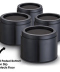 Bed Risers 3 Inch Lift Round Heavy Duty 4 Pack Elevates Up To 10000 Lbs Per Leg Safe Sturdy Bed Frame Sofa Table Desk Riser