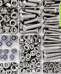 All In One 500Pcs M6 M8 Stainless Steel Screws And Bolts Kit With Nuts Washers And Lock Nuts Metric Assortment 12Mm To 40Mm Length Includes Wrenches For Home DIYers