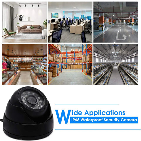 Outdoor USB Camera 1080P Full HD Waterproof Night Vision with Infrared LEDs for Home Surveillance System shown in various settings.