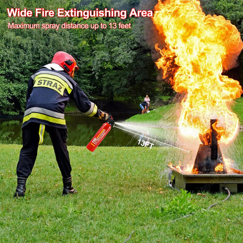 3 Pack Hella Compact Mini Fire Extinguisher Badass Fire Defense Water Based Multi Purpose Class A B C K Rated With Wall Mount Bracket For Car Rv Boat Kitchen Garage