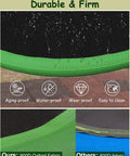 Close-up of 24 Inch Saucer Tree Swing Set fabric comparison showing durable 900D Oxford fabric against 600D fabric.