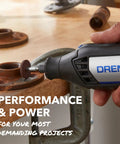 Top Notch Variable Speed Rotary Tool Kit With Badass One Point Six Amp Motor Dialing Up To Thirty Five Thousand Rpm for precision sanding rust.