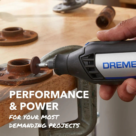 Top Notch Variable Speed Rotary Tool Kit With Badass One Point Six Amp Motor Dialing Up To Thirty Five Thousand Rpm for precision sanding rust.