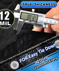 Ultra Tough Waterproof Tarp 6x8 Feet 12 Mil Thick with grommets measured for durability