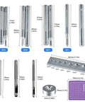 14-Piece Rivet Setter Kit For Leather Work Pro-Grade Stainless Steel Snap Rivet Tools With Non-Slip Base Die Punch components