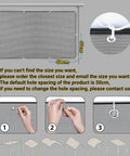 Diagram showing installation of Heavy Duty Shade Sail 11x14 Ft 220 GSM Polyester Waterproof Outdoor Canopy Cover with 50cm hole spacing