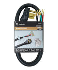 Heavy Duty 50 Amp Range Power Cord With Four Prong Flat Plug, Four Feet, One Quarter Inch Flanged Terminals, packaging view