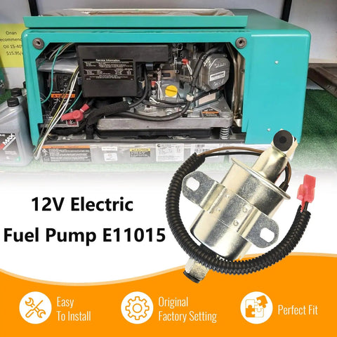 12V Electric Fuel Pump Replacement For 5500 5.5KW Gas Generator Plug N Play Marquis Gold Rialta