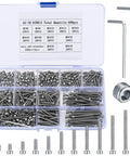 M3 Stainless Steel Screw And Nut Assortment Kit 440 Pcs Hex Socket Head Cap Screws Nuts Bolts Replacement Fasteners