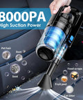 17 Piece All In One Car Interior Detailing Kit With Portable Handheld Vacuum Interior Cleaning Brushes Windshield Cleaner Dust Gel Towel Dash Duster And More The Ultimate Must Have Car Cleaning Supplies For Men And Women, handheld vacuum on car seat