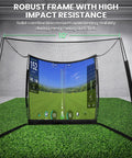 Backyard Golf Practice Net 11x8 Feet With Impact Screen And Target Cloth, portable hitting net indoors or outdoors.