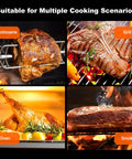 Smart Wireless Meat Thermometer With WiFi And Bluetooth for Smoker Oven And Grill in various cooking scenarios