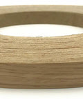 White Oak Edge Banding Tape Roll 1-1/2 in x 250 ft Pre Glued Iron On Wood Veneer With Hot Melt Adhesive Smooth Sanded Finish No Fuss Easy Install For Cabinets Furniture And DIY Projects Made In USA shown close-up