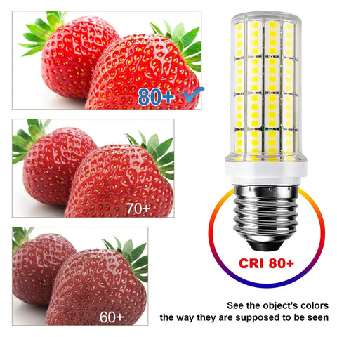 Mega Bright LED Corn Light Bulb 200W Equivalent 2500 Lumens 5000K Cool Daylight White E26 E27 Base Pack Of 4
