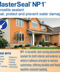 Premium Moisture Cured Polyurethane Sealant That Slaps Down A Hella Tight Bond On Any Project Without Primer And Keeps Fighting Off Weather In Smooth Stone Finish Pack Of 12 Heavy Duty Tubes applied around a house's windows and door frames.