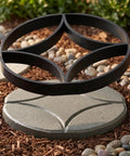 DIY Garden Paving Mold Round Pattern Concrete Paver Tool For Outdoor Pathways Patios And Walkways Reusable Plastic Floor Molding Kit