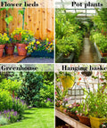 Flower beds, pot plants, greenhouse, and hanging baskets for All In One 100 Ft Drip Irrigation Kit For Garden And Lawn With 50 Ft Main Tubing.
