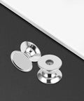 10 Pack Aluminum Alloy Cabinet Handles Drawer Knobs Metal Wardrobe Pulls Single Hole Silver Finish No Fuss Easy Install