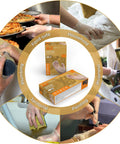 Heavy Duty Clear Vinyl Industrial Gloves Case Of 1000 Units 3 Mil Thick Build Large Roomy Fit used in food prep and cleaning tasks.