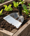Beefy Heavy Duty Garden Hoe Head For Weeding And Digging, Round Eye Hand Hoe Tool For Agriculture And Farming in soil bed.