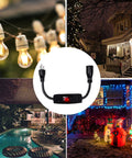 Heavy Duty Outdoor Waterproof Extension Cord With On Off Switch, 6 Foot SJTW Power Cable, 125V 250V Rated, UL Listed image