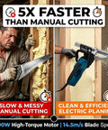 Heavy Duty Foam Planer Saw Works Like A Charm For Open Closed Cell Insulation Trimming With 1800W Motor cutting foam cleanly.